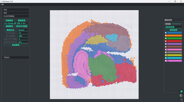 摳除空白的全局聚類結果